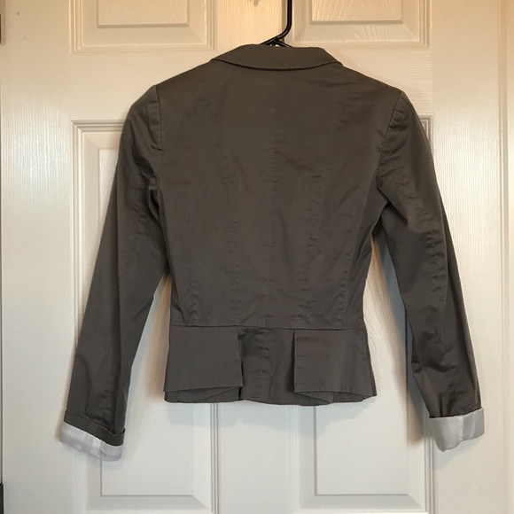 Grey Fitted Blazer - Picture 6 of 7